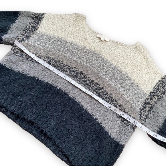 Lovestitch lesley cropped bubble sleeve striped sweater | S/M - Picture 12 of 16